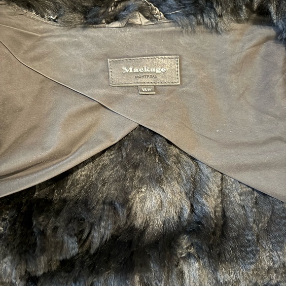 Mackage Fur and Leather Cardigan Jacket - Picture 4 of 6